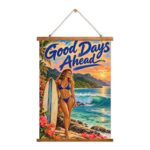 Good Days Ahead Tropical Beach Wall Tapestry