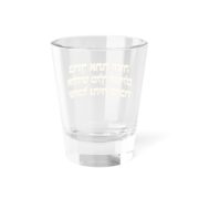 Hebrew Blessing Shot Glass — Gold Prayer 1.5 oz - Image 2