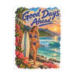 Good Days Ahead Tropical Beach Plush Fleece Blanket