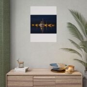 Night Harbor Boat Poster — Serene Sailboat Reflection Wall Art - Image 64