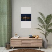 Night Harbor Boat Poster — Serene Sailboat Reflection Wall Art - Image 56