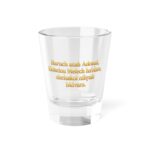 Hebrew Blessing Shot Glass — Baruch Atah Adonai 1.5oz