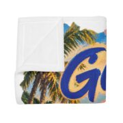 Good Days Ahead Tropical Beach Plush Fleece Blanket - Image 3