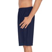 Good Days Ahead Men's Board Shorts — Navy Swim Trunks - Image 3