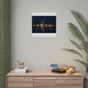 Night Harbor Boat Poster — Serene Sailboat Reflection Wall Art - Image 128