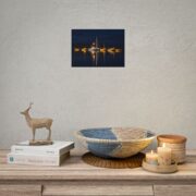 Night Harbor Boat Poster — Serene Sailboat Reflection Wall Art - Image 16