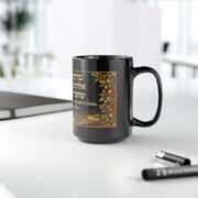 Hebrew Blessing Black Mug — Birkat Hamazon / Mealtime Blessing Coffee Cup - Image 15