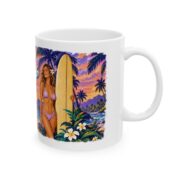 Good Days Ahead Beach Woman Ceramic Mug - Image 4